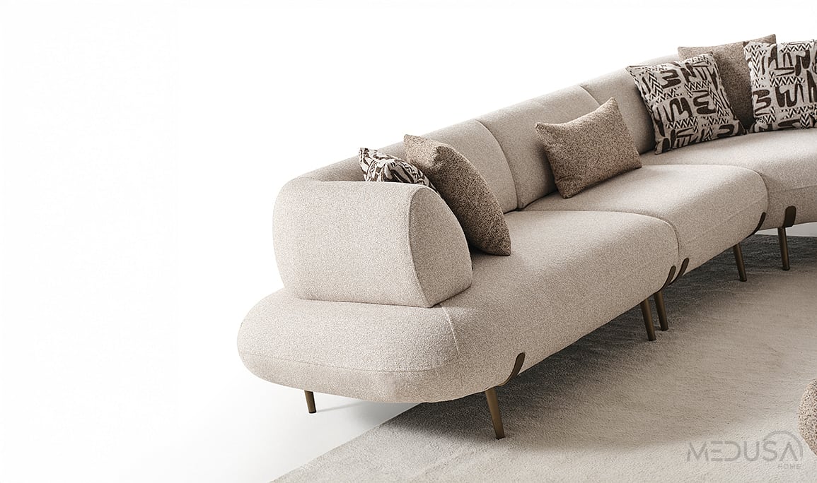 Medusa Home Mobilya - Candy Maxi Yataklı Köşe Takımı