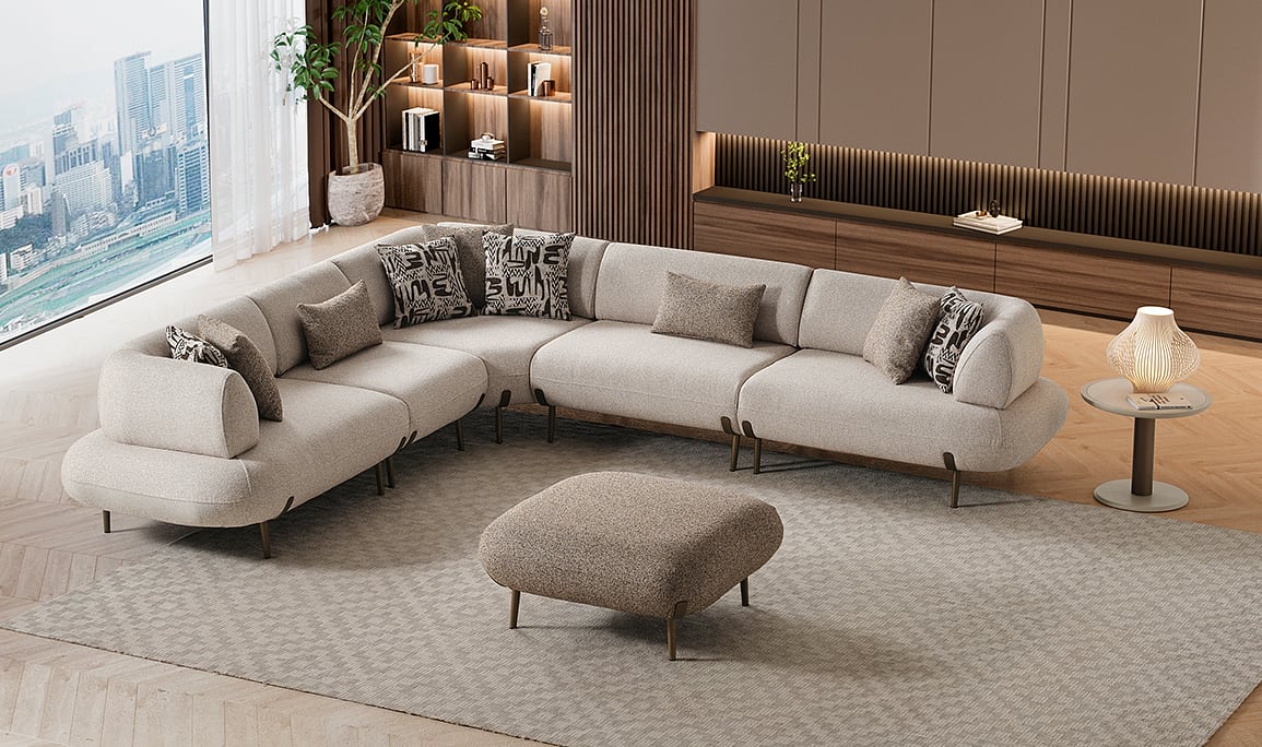 Medusa Home Mobilya - Candy Midi Yataklı Köşe Takımı