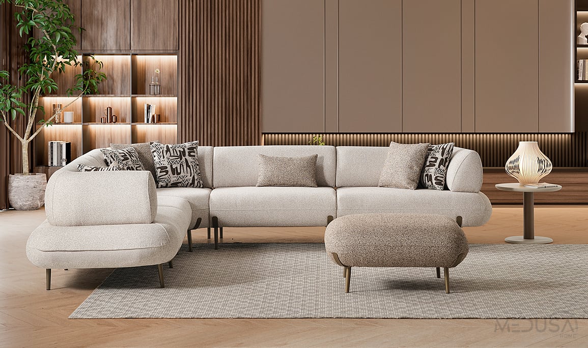 Medusa Home Mobilya - Candy Midi Yataklı Köşe Takımı