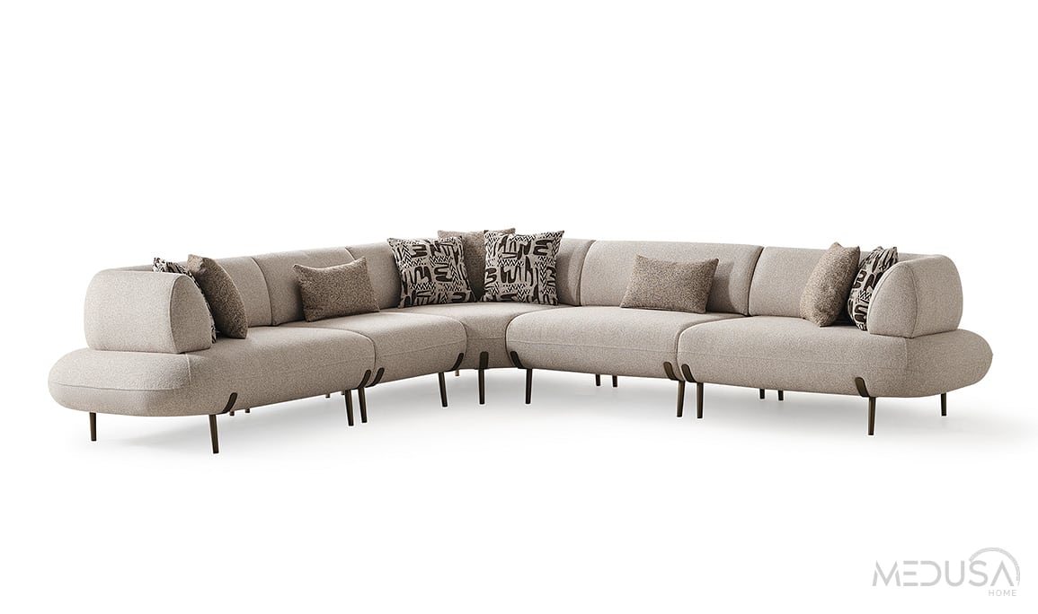 Medusa Home Mobilya - Candy Midi Yataklı Köşe Takımı