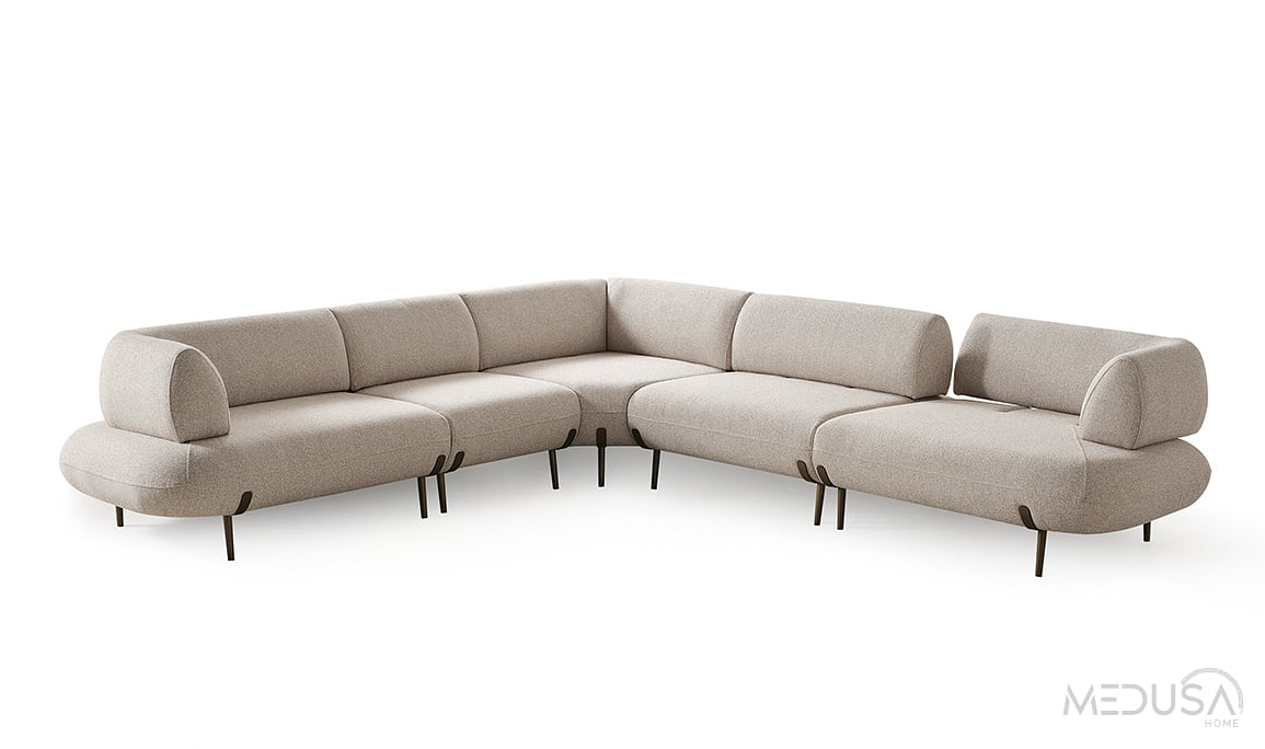 Medusa Home Mobilya - Candy Midi Yataklı Köşe Takımı