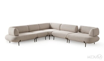 Medusa Home Mobilya - Candy Midi Yataklı Köşe Takımı
