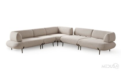Medusa Home Mobilya - Candy Midi Yataklı Köşe Takımı