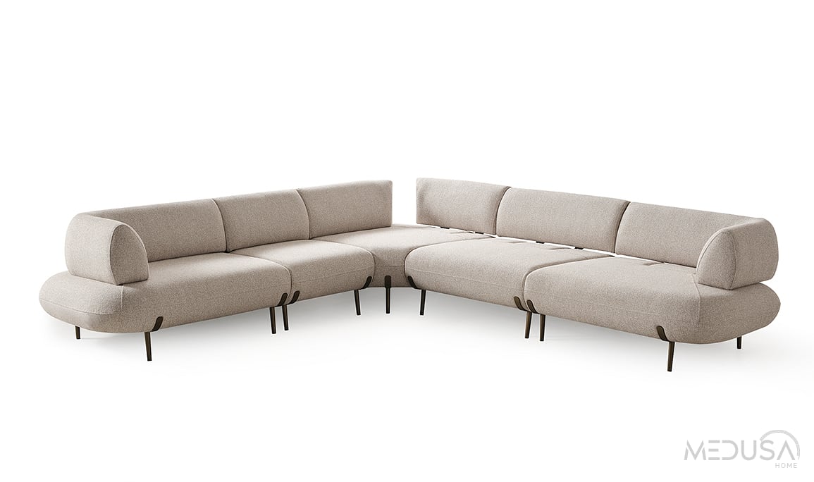 Medusa Home Mobilya - Candy Midi Yataklı Köşe Takımı