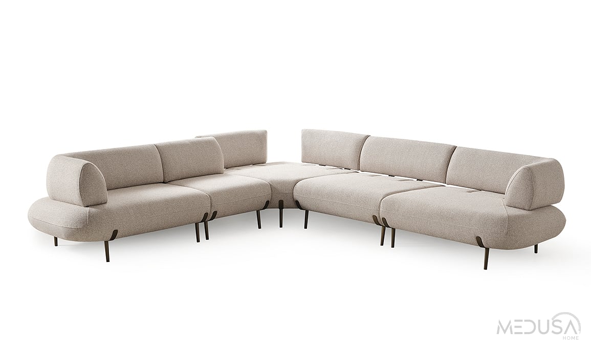 Medusa Home Mobilya - Candy Midi Yataklı Köşe Takımı