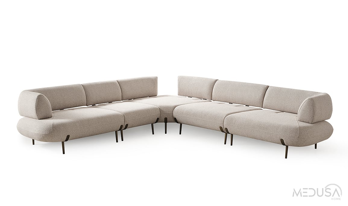 Medusa Home Mobilya - Candy Midi Yataklı Köşe Takımı