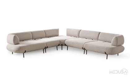 Medusa Home Mobilya - Candy Midi Yataklı Köşe Takımı