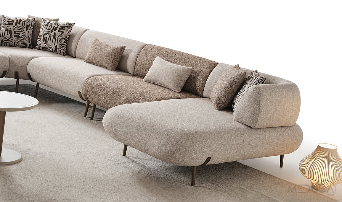 Medusa Home Mobilya - Candy U Relax Yataklı Köşe Takımı