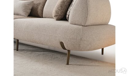 Medusa Home Mobilya - Candy U Relax Yataklı Köşe Takımı