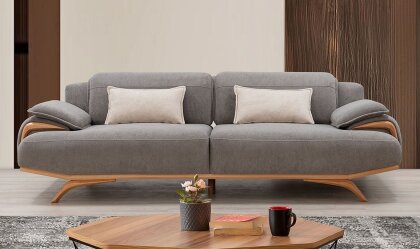 Medusa Home - Capella Gri Üçlü Koltuk Medusa Home - Capella Gri Üçlü Koltuk