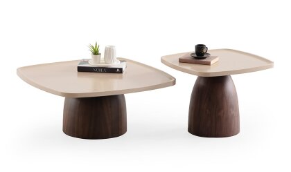 Medusa Home - Cappuccino Sehpa Seti Medusa Home - Cappuccino Sehpa Seti