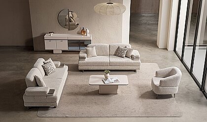 Medusa Home Mobilya - Capri Yataklı ve Sandıklı Koltuk Takımı