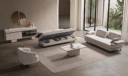 Medusa Home Mobilya - Capri Yataklı ve Sandıklı Koltuk Takımı