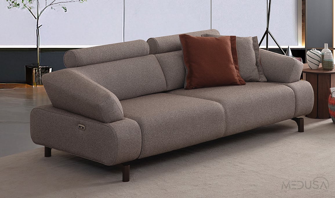 Medusa Home Mobilya - Caracter Motorlu Üçlü Koltuk