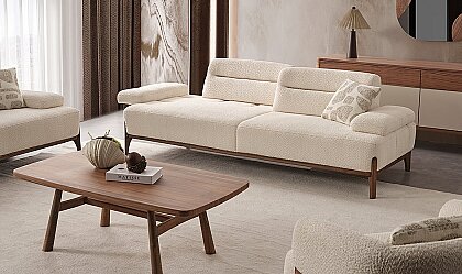 Medusa Home Mobilya - Caramel Üçlü Koltuk