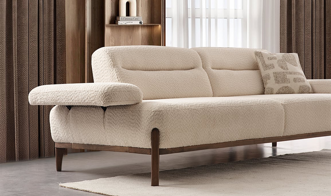 Medusa Home Mobilya - Caramel Üçlü Koltuk