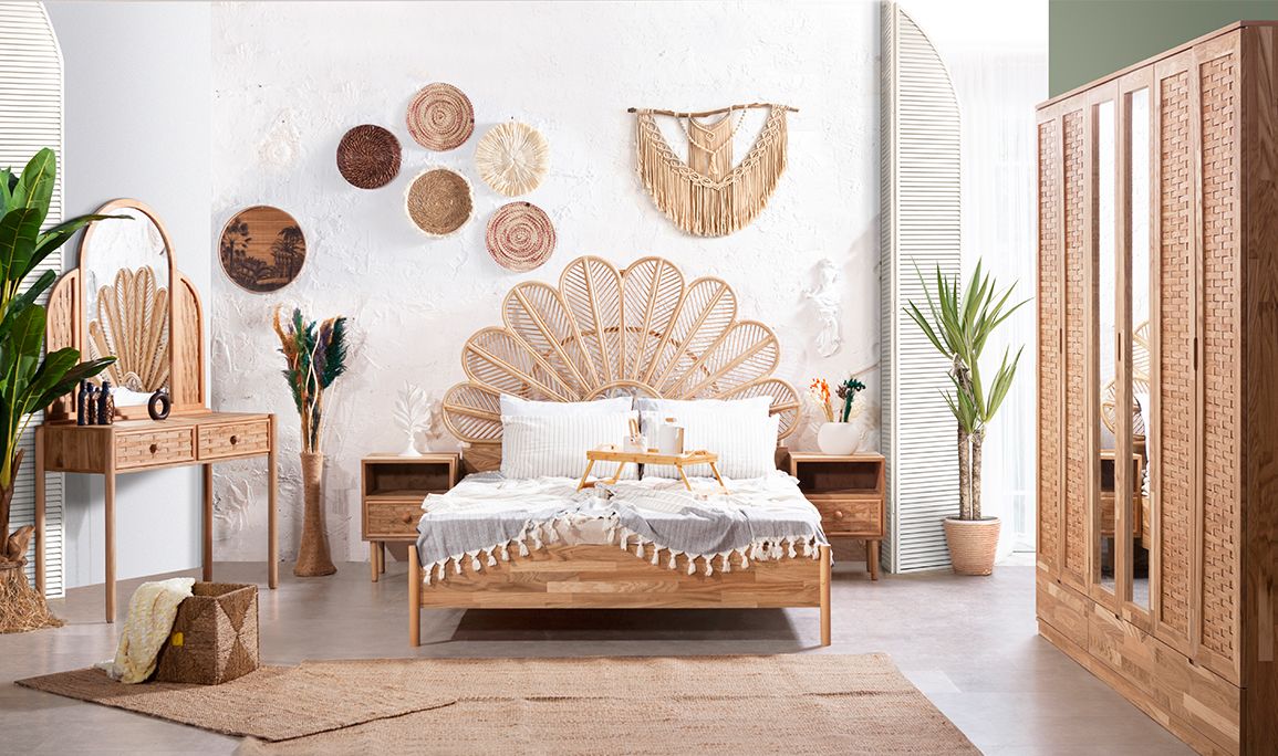 Medusa Home Mobilya - Cardiff Ahşap Yatak Odası