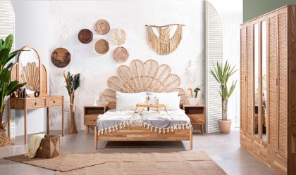 Medusa Home Mobilya - Cardiff Ahşap Yatak Odası