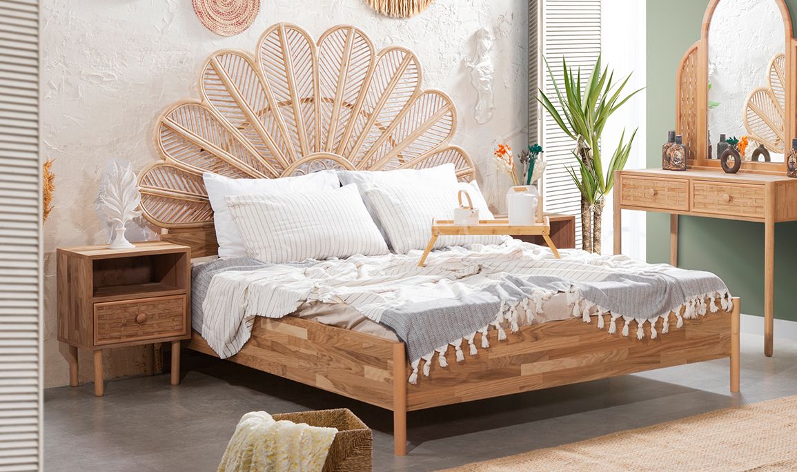 Medusa Home Mobilya - Cardiff Ahşap Yatak Odası