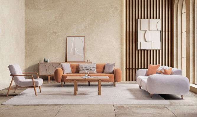 Medusa Home Mobilya - Carina Koltuk Takımı - Modern Koltuk Takımları