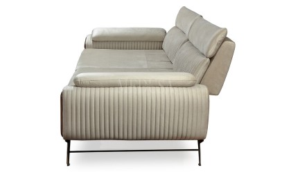 Medusa Home Mobilya - Carino Beyaz Üçlü Koltuk