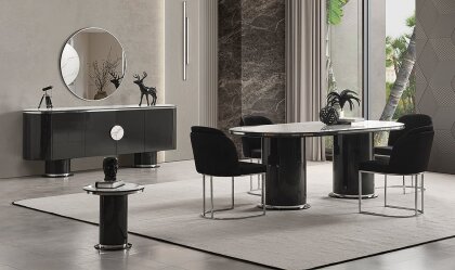 Medusa Home - Cartier Antrasit Yemek Odası Medusa Home - Cartier Antrasit Yemek Odası
