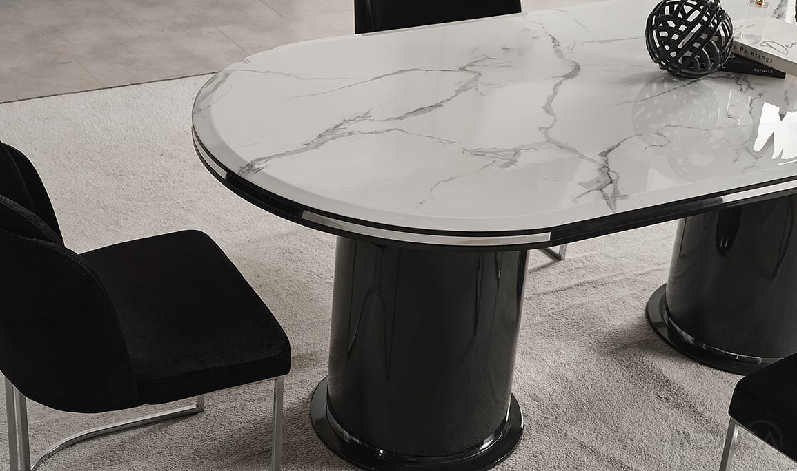 Medusa Home Mobilya - Cartier Antrasit Yemek Odası