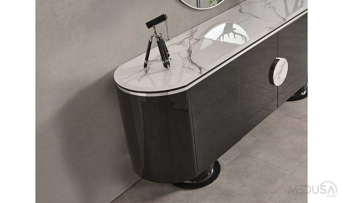 Medusa Home Mobilya - Cartier Antrasit Yemek Odası