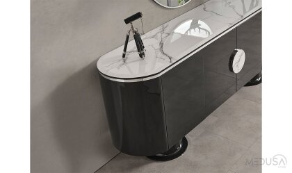 Medusa Home Mobilya - Cartier Antrasit Yemek Odası