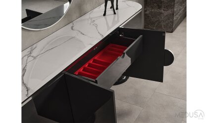 Medusa Home Mobilya - Cartier Antrasit Yemek Odası