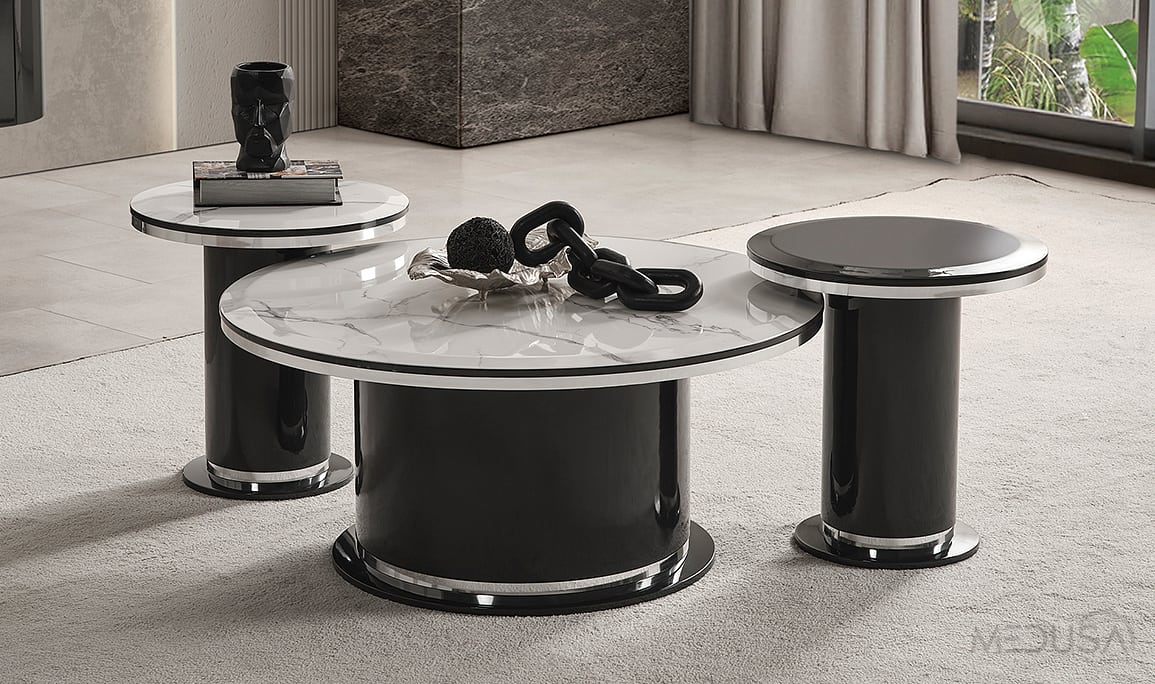 Medusa Home Mobilya - Cartier Antrasit Yemek Odası