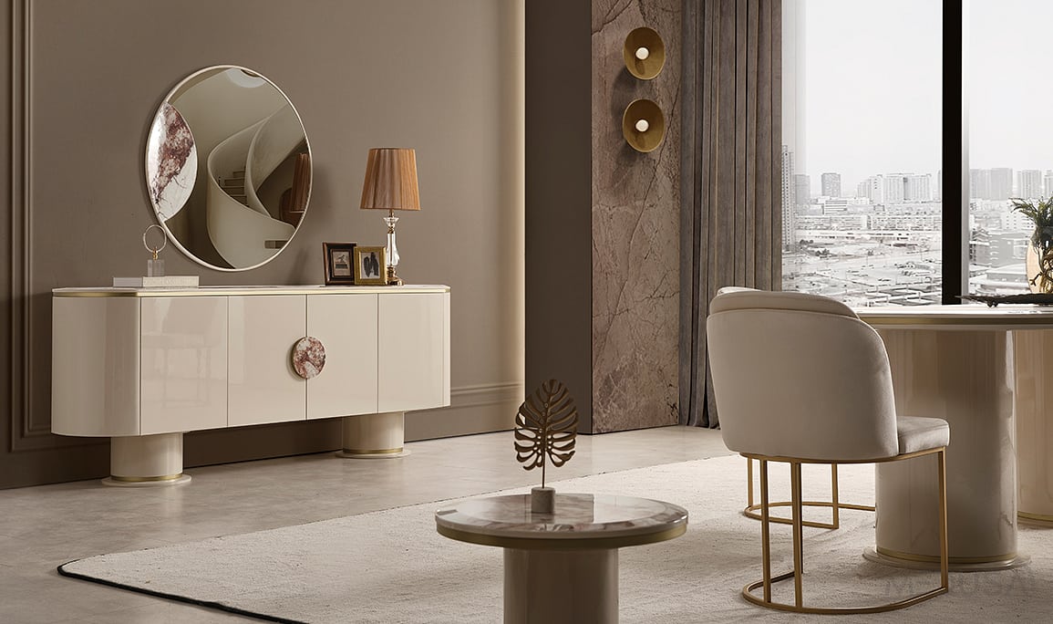 Medusa Home Mobilya - Cartier Krem Konsol