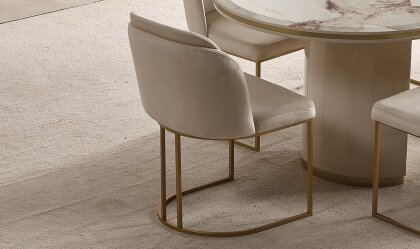 Medusa Home Mobilya - Cartier Krem Sandalye