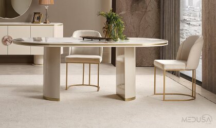 Medusa Home Mobilya - Cartier Krem Sandalye