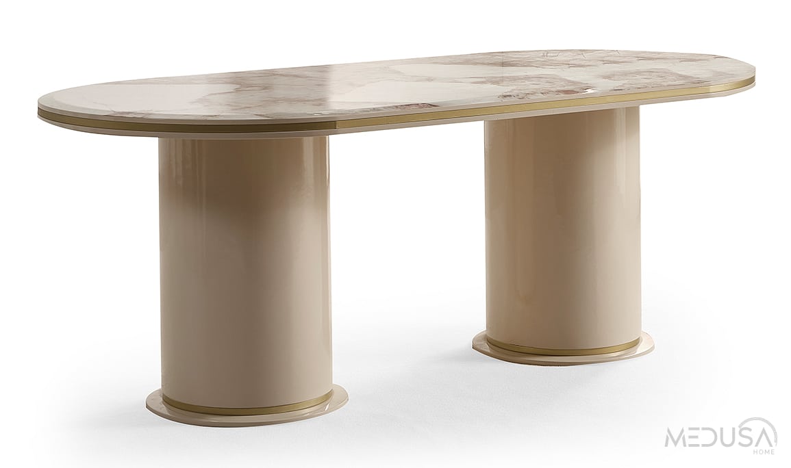 Medusa Home Mobilya - Cartier Krem Yemek Odası