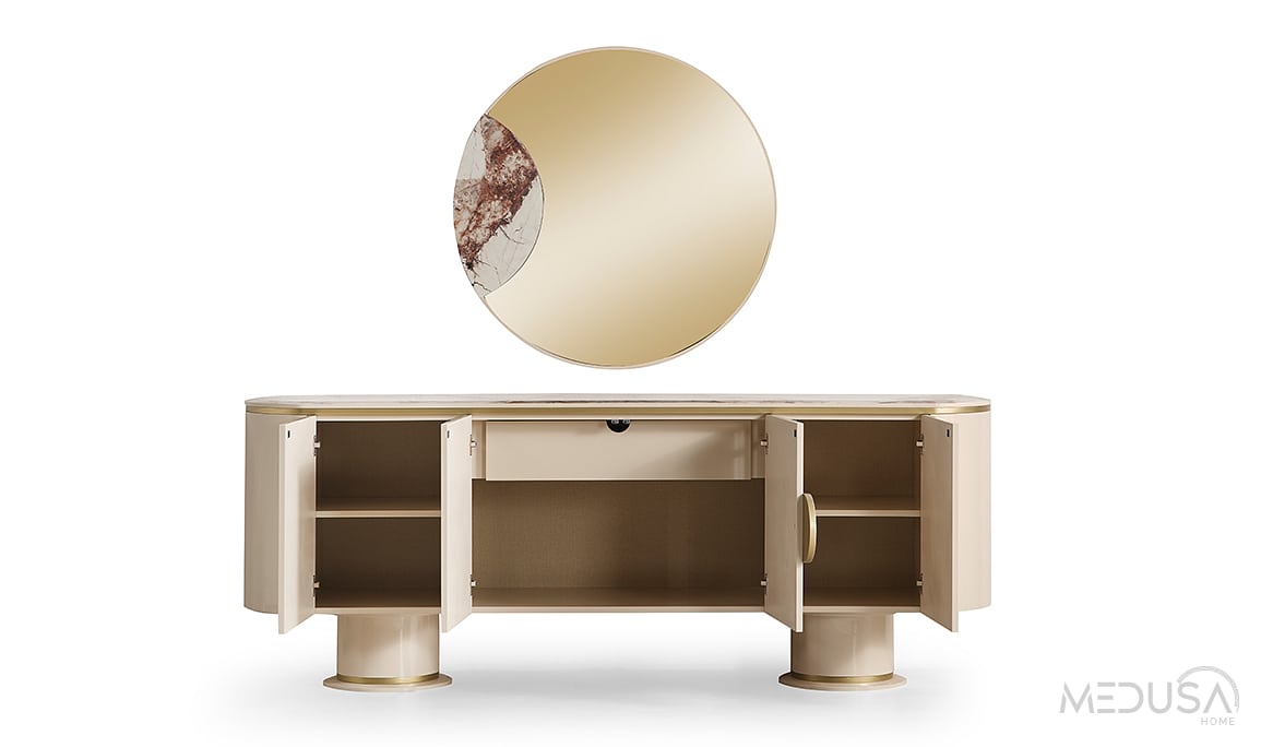 Medusa Home Mobilya - Cartier Krem Yemek Odası