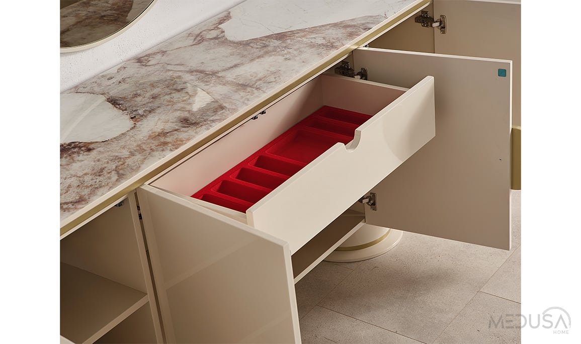 Medusa Home Mobilya - Cartier Krem Yemek Odası