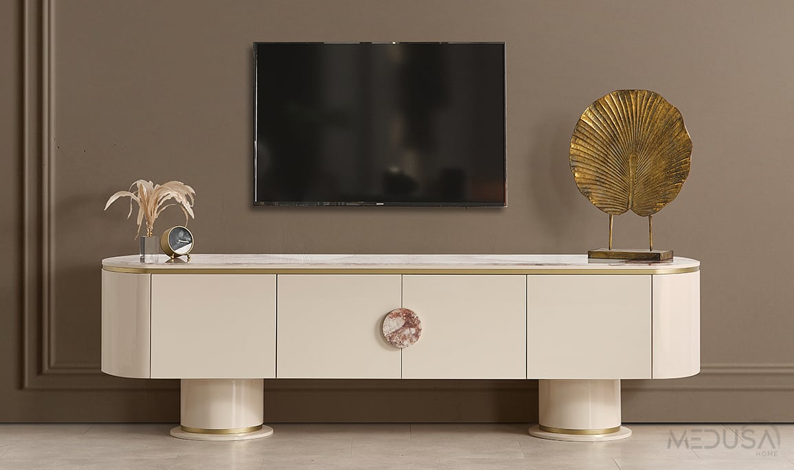 Medusa Home Mobilya - Cartier Krem Yemek Odası