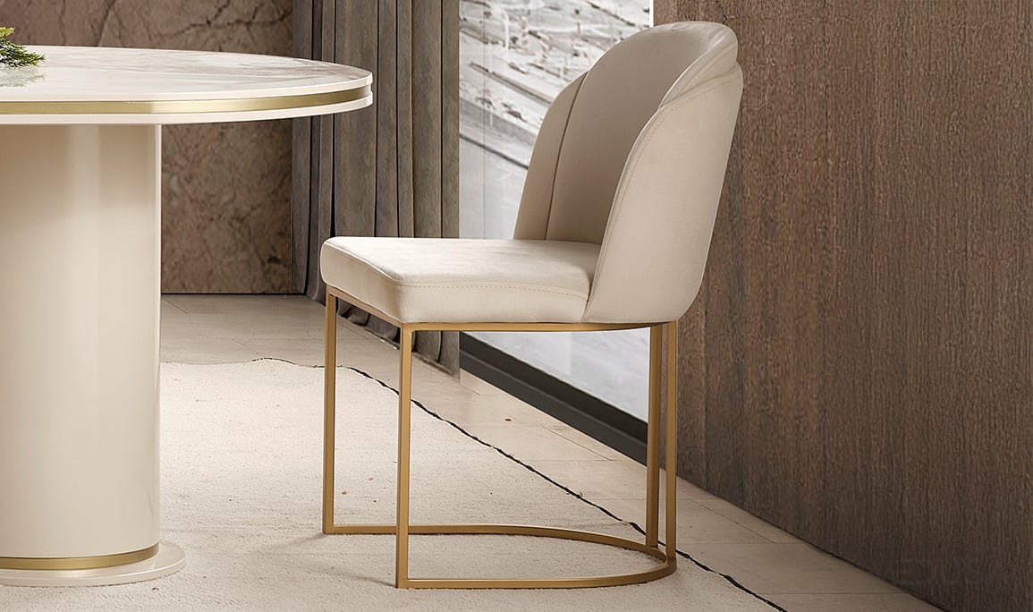 Medusa Home Mobilya - Cartier Krem Yemek Odası