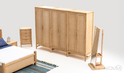 Medusa Home Mobilya - Casablanca Ladin 6 Kapaklı Gardırop