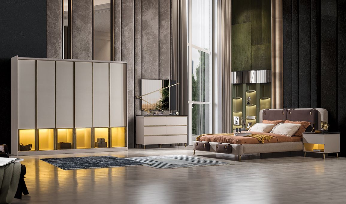 Medusa Home Mobilya - Celeste 6 Kapılı Yatak Odası