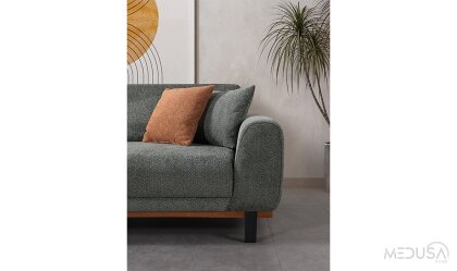 Medusa Home Mobilya - Ceren Gri Üçlü Koltuk