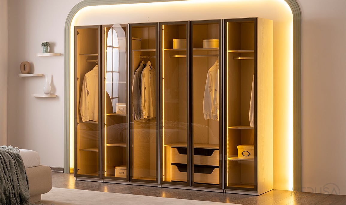 Medusa Home Mobilya - Charisma Glass Yatak Odası