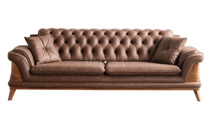Medusa Home - Chello Üçlü Koltuk Kahve Medusa Home - Chello Üçlü Koltuk Kahve
