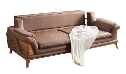 Medusa Home Mobilya - Chello Üçlü Koltuk Kahve