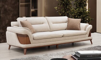 Medusa Home - Chello V2 Krem Üçlü Koltuk Medusa Home - Chello V2 Krem Üçlü Koltuk