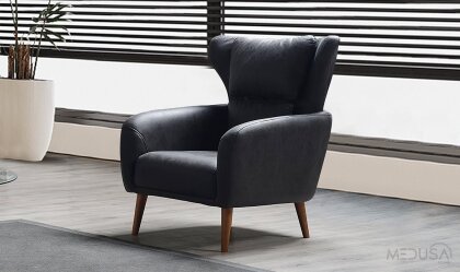 Medusa Home - Chiron Siyah Berjer Medusa Home - Chiron Siyah Berjer