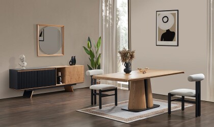 Medusa Home - City Siyah Yemek Odası Medusa Home - City Siyah Yemek Odası