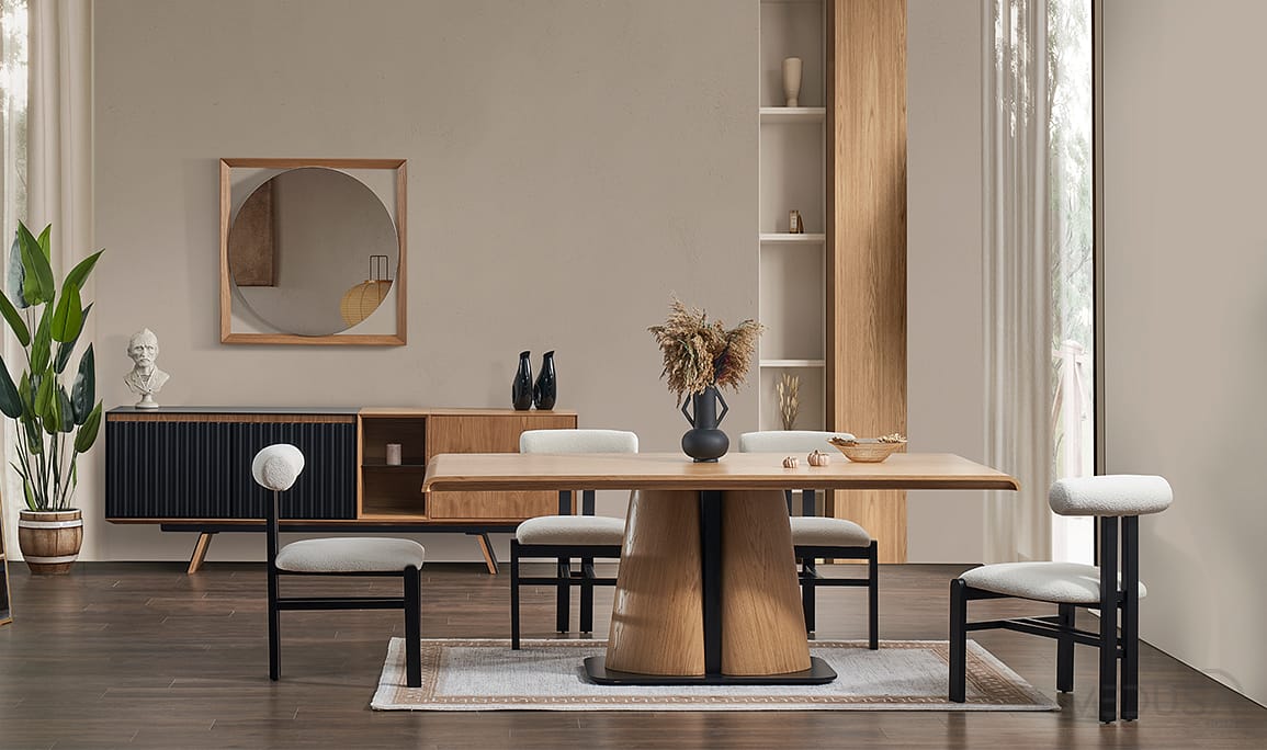 Medusa Home Mobilya - City Siyah Yemek Odası