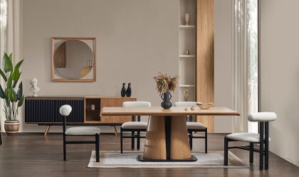 Medusa Home Mobilya - City Siyah Yemek Odası